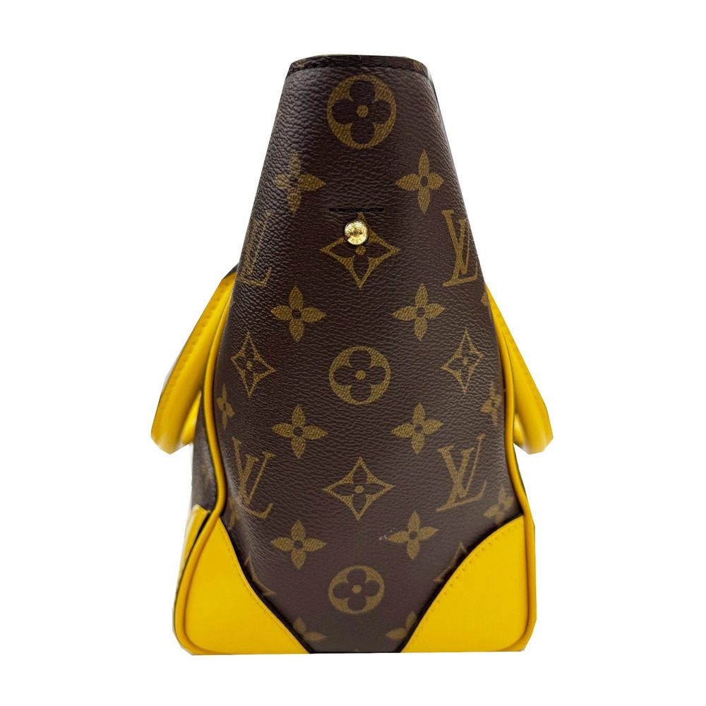 Louis Vuitton yellow handbag Phoenix shoulder Monogram daily bag brown canvas - Picture 4 of 11